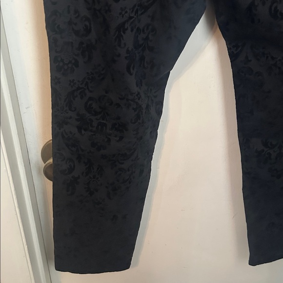 Chaps Soft Black Texture Pattern Jeans Size 16 - Picture 7 of 8